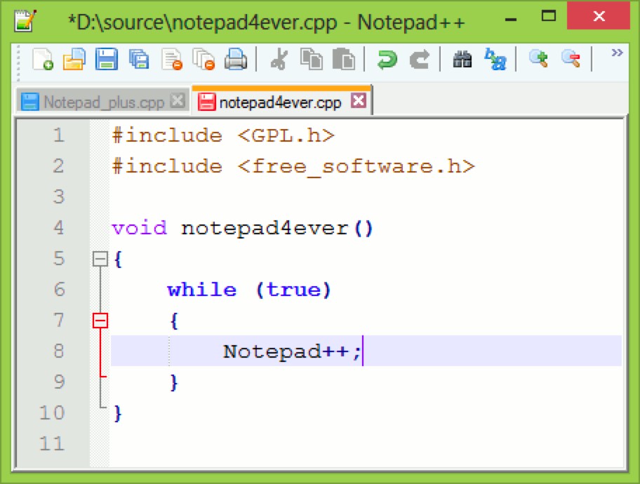 Notepad++İ湦ɫԔBMd