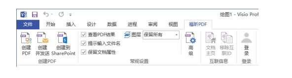 PDF݋Microsoft Visio Є(chung)PDFęňW